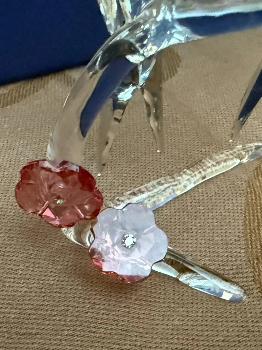 Swarovski Swallows on Crystal Branch Figurine